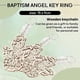 thumbnail image 4 of 20Pcs Baptism Angel Key Ring Baptism Wood Keychain Baptism Favor Baptismal Souvenirs Communion Favor, 4 of 5