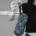thumbnail image 5 of Cauagu Christmas Pattern Unisex Glasses Case,Zipper Protective Fabric Sunglass Case with Clip Soft Case Horizontal Protective Pouch for Sunglasses Eyewear, 5 of 6