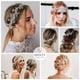 thumbnail image 4 of Tocados de novia de cristal para novias Accesorios para el cabello de boda de plata Diadema de novia Perla Enredadera para el cabello Piezas para el cabello con diamantes de imitación para mujeres, 4 of 5