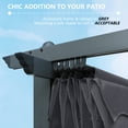 thumbnail image 5 of VEIKOUS 10' x 10' Aluminum Pergola Retractable Canopy Gazebo, Weather-Resistant, 5 of 9