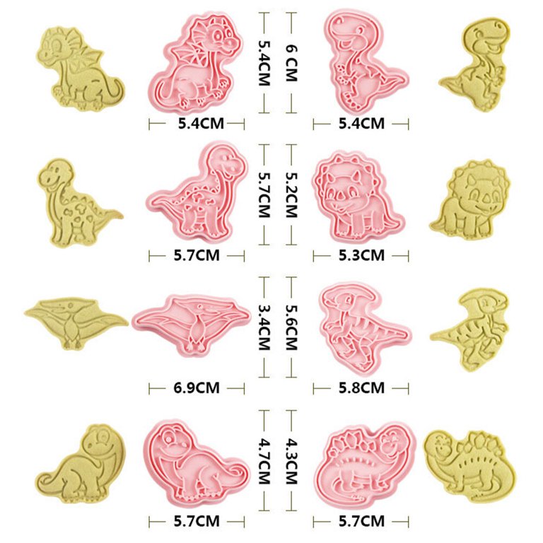 8-Piece Animal Cookie Cutters Set - Elephant, Panda, Lion, Giraffe, Etc., Fun Baking Tools For Kids, Christmas