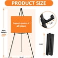 thumbnail image 3 of 2-Pack 66" Black Metal Easel Stand - Adjustable Portable Display for Painting, Wedding Signs & Posters, 3 of 4