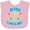 AD-Pink, variant on Inktastic Easter Jesus Loves Me with Cross and Flowers Boys or Girls Baby Bib