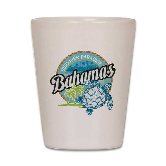 CafePress - Bahamas - White Shot Glass, Unique and Funny Shot Glass