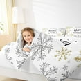 thumbnail image 4 of jejeloiu Hallo Winter Queen Comforter Set,Christmas Snowflake Bedding Sets,Happy New Year Bedding Comforter Set For Boys Kids,Breathable Home Decor,3-Piece, 4 of 8