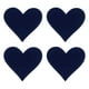 thumbnail image 1 of Uxcell 4Pack Parche de Corazón Termoadhesivo, Parche Bordado de Corazón de 70 mm en Azul Oscuro, 1 of 7