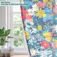 thumbnail image 4 of Midsummer Flowers Blackout Curtains Thermal Insulation 63 inch Grommet for Bedroom Living Room Bathroom Kitchen Windows 2 Pack, 4 of 6