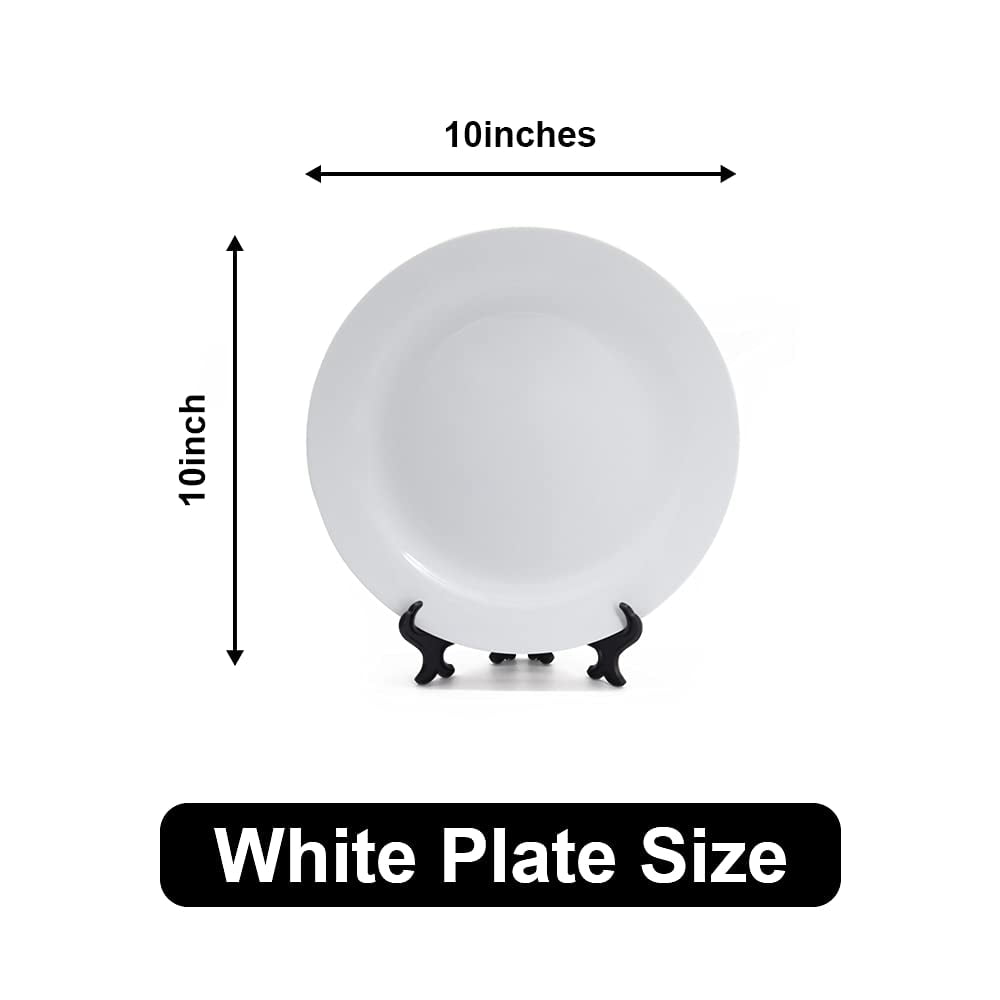 10” sublimation decorative plate WITH easel