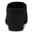 thumbnail image 4 of Mules Tacón Grueso Punta Puntiaguda Zapato Sin Cordones Para Mujeres Negro 39, 4 of 7