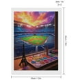 thumbnail image 2 of Diamond Art Kit for Adults, Baseball Stadium Sunset Art Workspace Diamond Painting for Adults Beginners, 5D DIY Diamond Art Painting Kits, Colorful Diamond Painting Craft for Home Decor 12x16, 2 of 7