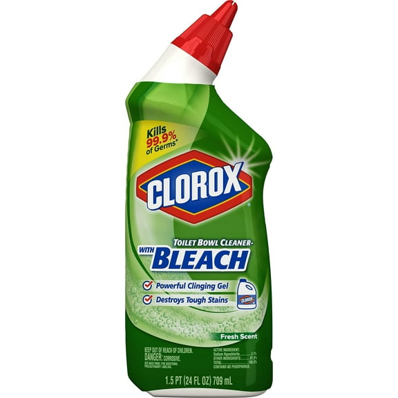 Clorox Toilet Bowl Cleaner W/Bleach  Fresh Scent (Pack of 2)