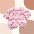 thumbnail image 6 of NAISIBABY Girls Cotton T-Shirt (6M-8T), Cute Graphic Short Sleeve Crewneck Summer Casual Fashion Tees Pink 7T, 6 of 6