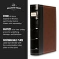 thumbnail image 5 of Bellagio-Italia CD/DVD Storage Binder - Brown - Leather - 144-Disc Capacity - Storage Organizer for DVDs, CDs, Blu Rays, & Video Games - Acid-Free Binder Organizer Sheets - 3 Pack, 5 of 6
