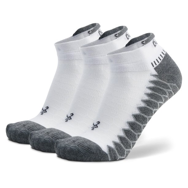 Calcetines para correr Balega Silver Compression Fit No Show, paquete de 3