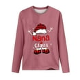 thumbnail image 3 of Women's Casual Pullover Sweatshirt Long Sleeve Crew Neck Christmas Graphic Printed T Shirts Loose Soft Festival Top, 3 of 3