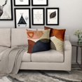 thumbnail image 6 of Abstract Boho Pillow Covers 18X18 In Aesthetic Navy Blue Burnt Orange Geometric Decorative Couch Pillow Cases Set of 2 Mid Century Modern Home Minimalist Decor for Room Bedroom Bed Cushion Outdoor, 6 of 6