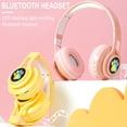 thumbnail image 3 of Over-Ear Headphones Kids Bluetooth Headphone Foldable Comfortable And Adjustable Wireless Over-Ear Headset For Girls Kids And Adults, 3 of 11