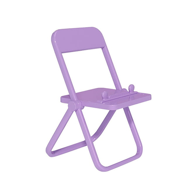 Portable Mini Desktop Phone Holder Foldable ASB Material Candy Color System Triangular Base Three Gear Adjustment