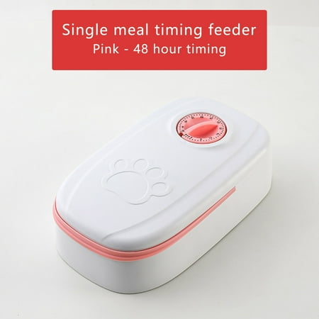 HOZVOMI Automatic Pet Feeder with Timer 48-Hour Programmable Food Dispenser for Cats and Small Dogs Keeps Food Fresh Easy to Clean