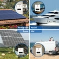thumbnail image 4 of Inversor híbrido CNSWIPOWER de 3600 W, 24 V CC a 110 V/120 V CA, onda sinusoidal pura, monofásica con controlador MPPT de 120 A, 4 of 5
