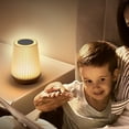 thumbnail image 1 of RXIRUCGD Wood Grain Remote Control Night Light Pat Table Lamp Bedroom Bedside Night Light Rechargeable Colours Ambient Light, 1 of 6