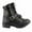 Black, variant on Milwaukee Leather MBL9325 Women's Premium Black Lace-Up Classic Leather Motorcycle Biker Boots w/ Side Zipper 6.5