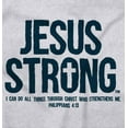 thumbnail image 2 of Jesus Strong Philippians 4:13 Bible Womens Slim Fit Graphic Tee Brisco Brands M, 2 of 4