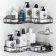 thumbnail image 1 of Estante de ducha, estante de ducha de esquina con ganchos/bandeja de jabón, estante de almacenamiento de baño, estante de baño adhesivo montado en la pared, almacenamiento de ducha, dormitor, 1 of 5