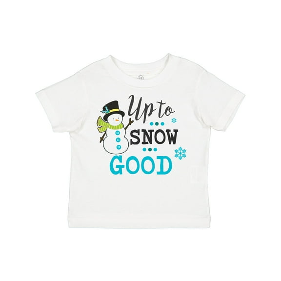 Inktastic Up to Snow Good with Snowman and Snowflakes Boys or Girls Toddler T-Shirt