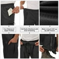 thumbnail image 6 of POENTAB Rain Pants for Men Waterproof Lightweight Windproof Rain Over Work Pant Hiking Fishing Outdoor Trousers with Zipper Pockets, 6 of 8