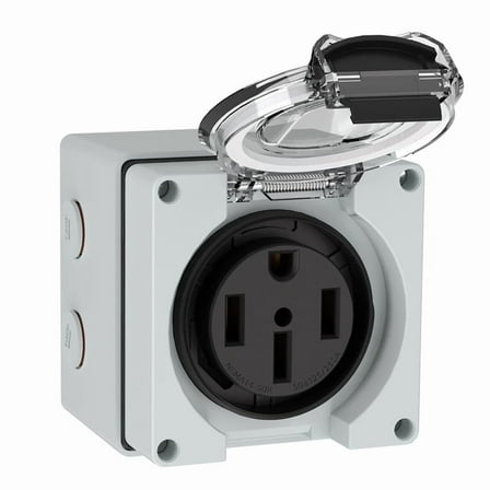 New Arrivals 50Amp Power Outlet Box,125/250Volt NEMA 14-50R Receptacle
