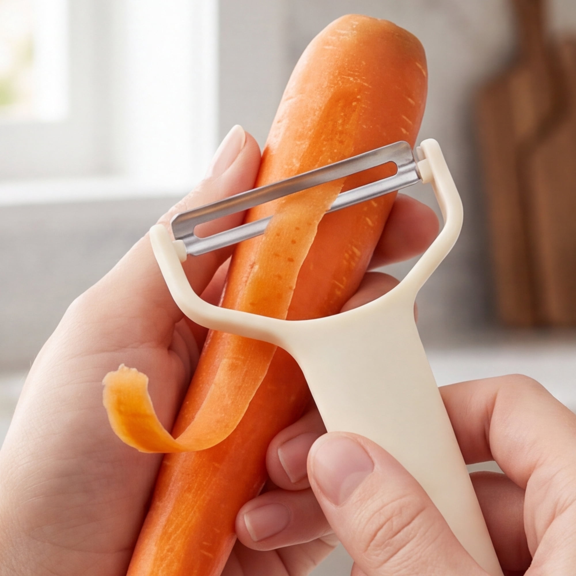 Unique Bargains 3Pcs Stainless Steel Peeler Assorted Peeler Cream 7.1" x 4.3" x 1"
