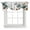 Gray, variant on Tie Up Valances for Windows, Teal Tulip Butterfly Adjustable Valance Curtains Window Treatment for Living Room, Turquoise Floral Farmhouse Beige Rod Pocket Kitchen Curtains & Drapes 60x18 Inch