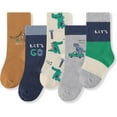 thumbnail image 2 of Kids Boys Cotton Socks Seamless Fun Socks Cute Fashion Dress Quarter Socks for Boys Girls, 2 of 4