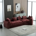thumbnail image 6 of Modular Sectional Sofa, U-Shaped Couch with Sofa for five & Pillows, Modern Minimalist chenille Fabric Large Comfy Cloud Sofas, Living Room Furniture Sets, 6 of 10
