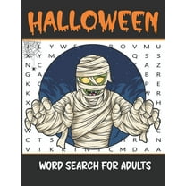 Halloween Word Search For Adults: 40 Large Print Word Search Puzzles Fun For Adults and Teens (Paperback)(Large Print)