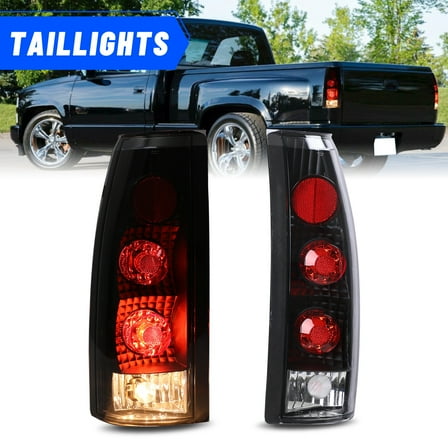 Tail Lights Taillights Assembly Compatible with 1988-1998 Chevy C/K 1500,1988-2000 Chevy C/K 2500,1995-1999 Chevy Tahoe,1992-1999 Chevy Suburban/ GMC Yukon Replacement Tail Lamp