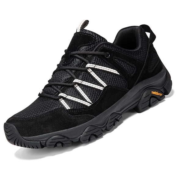 Women's Hiking Shoes Lightweight Breathable Arch Support Walking Sneakers Outdoor Hiking Boots, Black