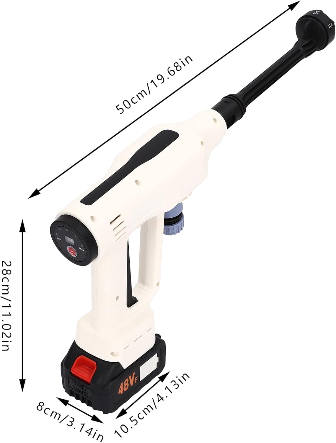 Cordless Pressure Washer,Handheld Electric Pressure Washer 3 Speed Pressure Washer Rechargeable Battery Washer Gun Water Guns for Car Home Garden Wash