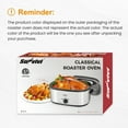 thumbnail image 2 of Superjoe 22 Quart Electric Roaster Oven with Self-Basting Lid, Turkey Roaster Oven Buffet with Removable Pan, Cool-Touch Handles, Black, 2 of 7
