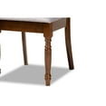 thumbnail image 4 of Baxton Studio Lucie Modern and Contemporary Grey Fabric Upholstered and Walnut Brown Finished Wood 4-Piece Dining Chair, 4 of 7