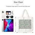 thumbnail image 3 of Honeii Rose Flowers Print Fluffy Shoulder Bag Plush Bags Women Ladies Tote Bag Fluffy Furry Purse Handbag for Autumn and Winter, 3 of 7