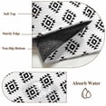 thumbnail image 2 of Black Boho Bathroom Rug Washable 2x3 Entryway Rug Non Slip Modern Tribal Aztec Abstract Geometric Front Door Mat Low Pile Indoor Doormat Throw Floor Carpet for Kitchen Bedroom Entrance, 2 of 8