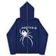 thumbnail image 2 of Sudadera de araña Y2K oscura europea y americana para hombres y mujeres, sudaderas con capucha góticas para parejas, sudadera de Cremallera larga de gran tamaño Harajuku, 2 of 5