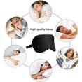 thumbnail image 2 of LAICAIW Silk Sleep Mask & Blindfold, Soft Eye Mask with Adjustable Head Strap, Deep Rest Eye Masks for Sleeping Night Eyeshade, Eye Cover for Travel, Shift Work & Meditation, 2 of 5