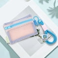 thumbnail image 2 of Viflosae Toiletries Bag Toiletries Travel Bag Mesh Zipper Pouch with Lanyard Portable Mini Storage Bag Lightweight Polyester Mesh Pouch for Cosmetics Cards Keys Headphones 3 Colors Available, 2 of 7