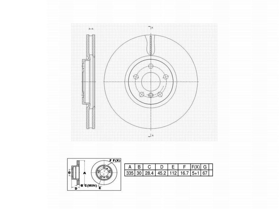 Winstop Brake Rotor, Front WS250869, Mini Cooper Countryman 2019-2018
