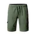 thumbnail image 5 of cllios Men's Cargo Shorts with Multi Pockets Summer Work Shorts Lightweight Athletic Shorts Mens Cargo Shorts Clearance Army Green,L, 5 of 7