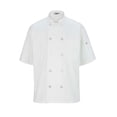 thumbnail image 1 of EDWARDS UNISEX 10 BUTTON SHORT SLEEVE CHEF COAT, 1 of 1