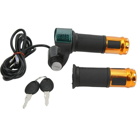 Manopola Acceleratore Per Bici, Manubrio Con Impugnatura Acceleratore Manopole Acceleratore Twist In 4 Colori Con Display Led Per Bici Elettrica Oro 96742677
